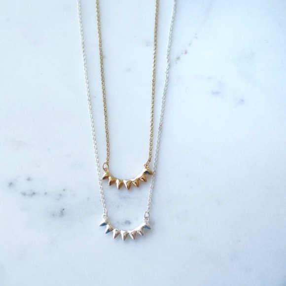 Stella & Dot | NWT Delicate Dainty Silver + Rhinestone Aurora Necklace R… - Picture 6 of 9